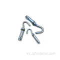 Blanco Blanco Zinc Hook Anchors de manga de perno